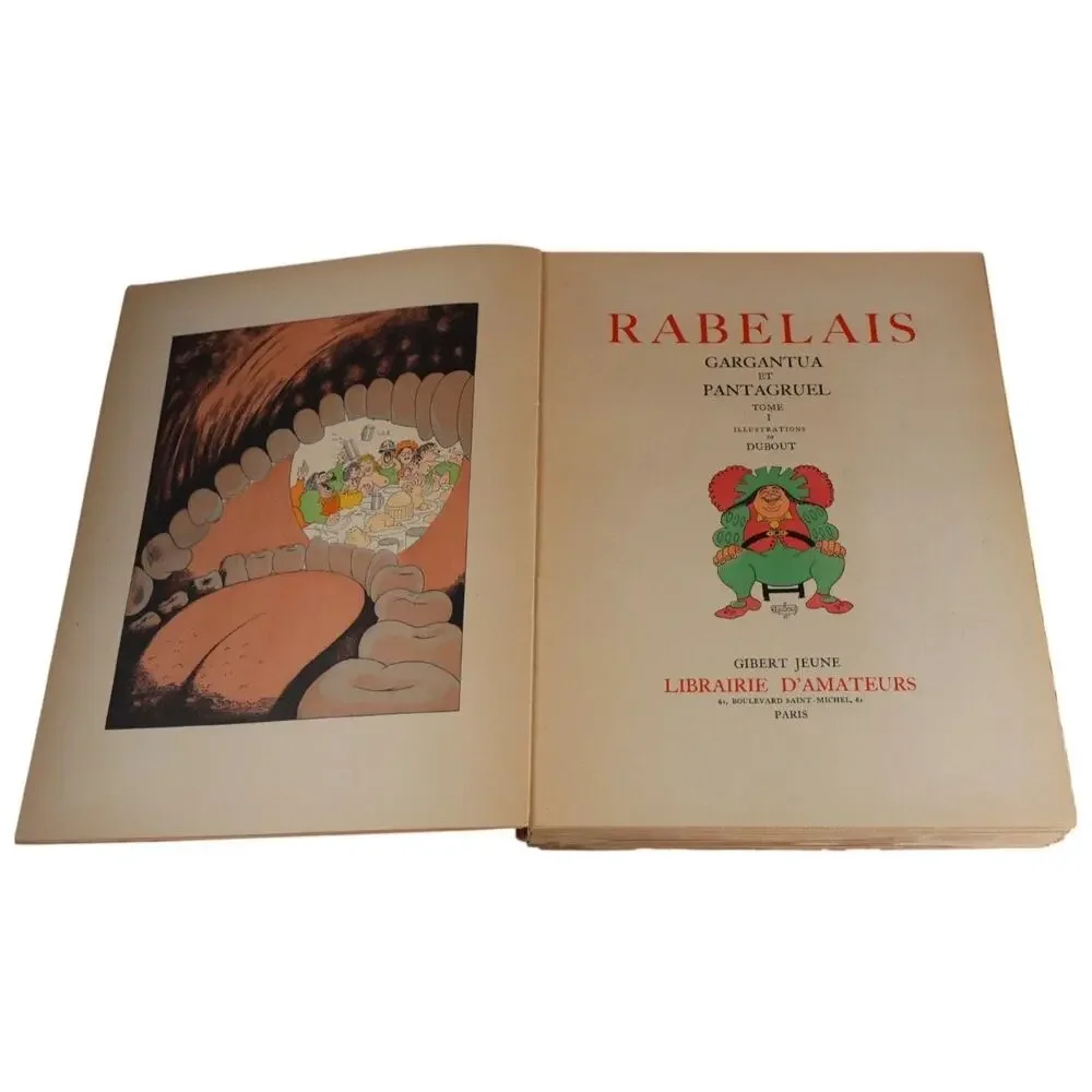 Rabelais Gargantua et Pantagruel 2 Vol Slipcase 1954 (Dubout) Gibert Jeune
